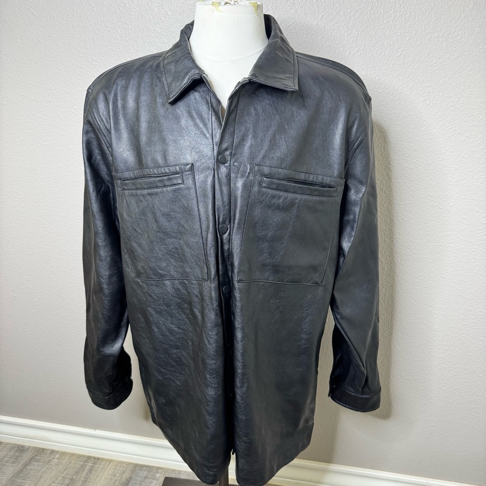 Men's Black “Leather” Jacket